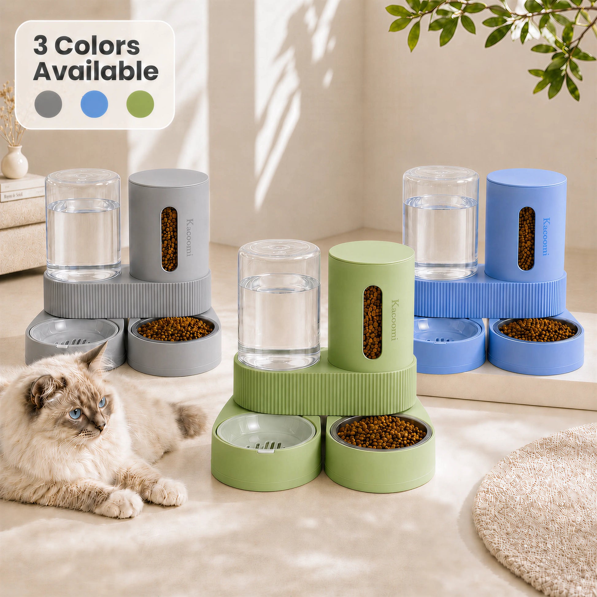 Gravity Pet Feeder and Water Dispenser