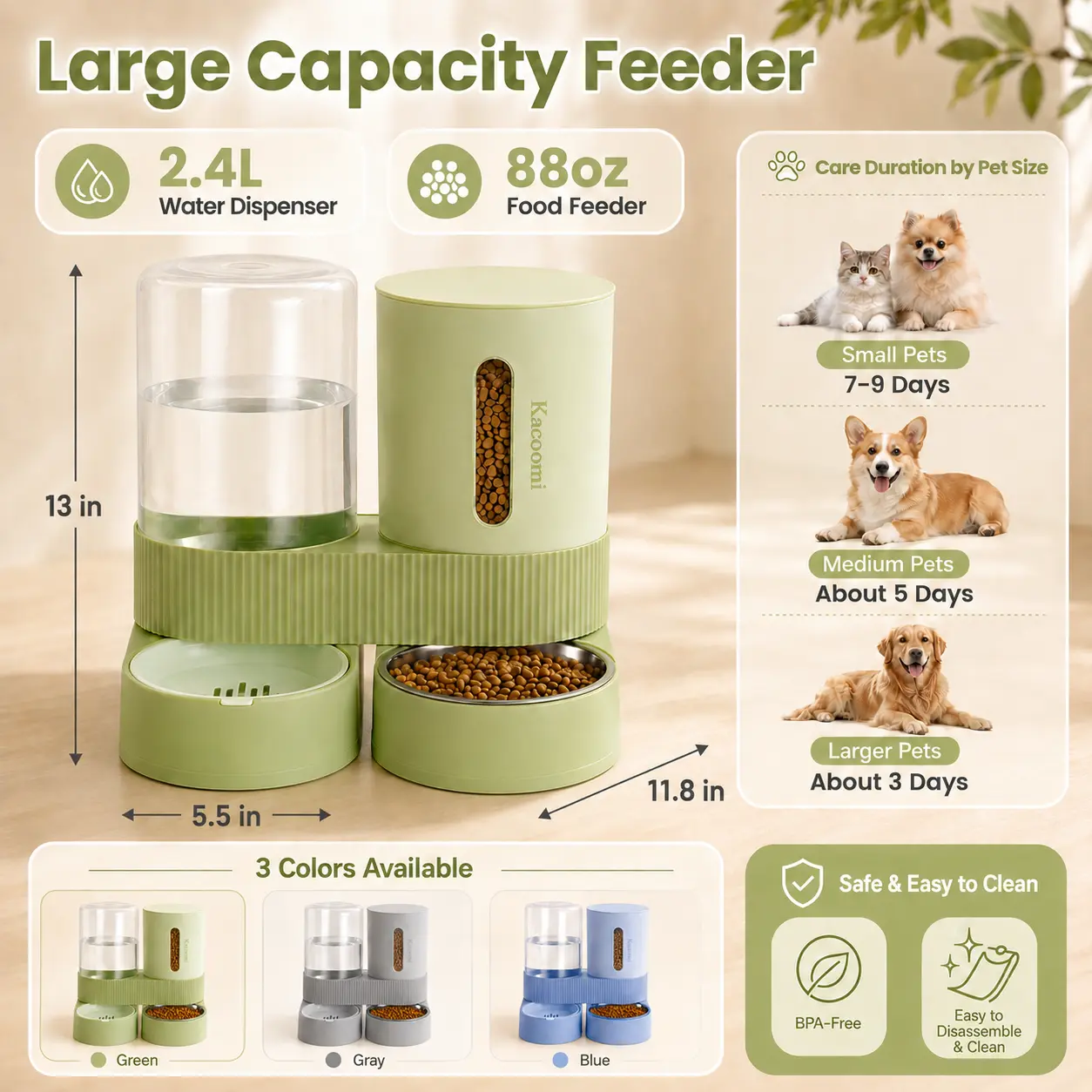 Automatic Feeder & Water Dispenser