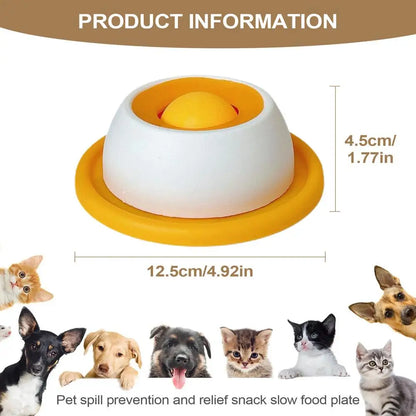 Slow Feeder Lick Bowl for Cats & Dogs