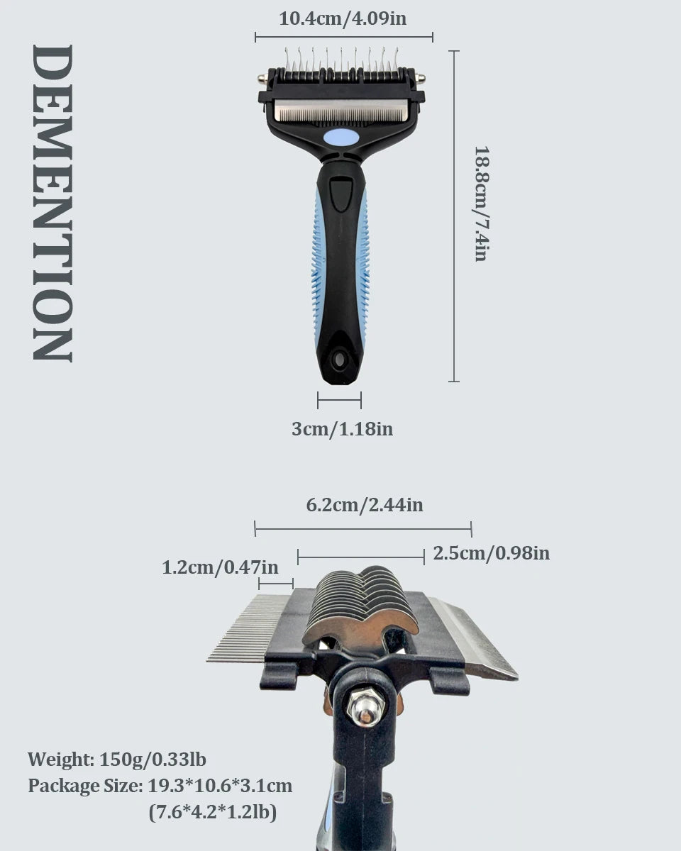 3-in-1 Pet Grooming Comb
