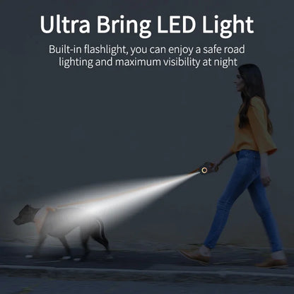 LED Retractable Leash