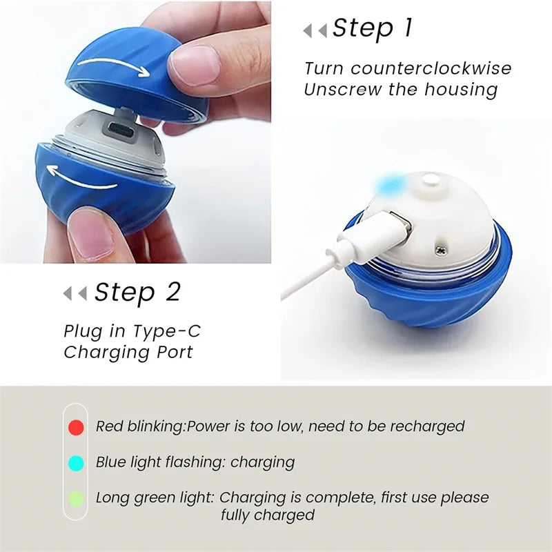 Intelligent Auto-Moving Jump Ball Toy