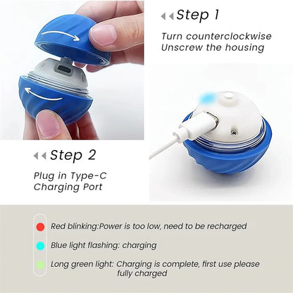Intelligent Auto-Moving Jump Ball Toy