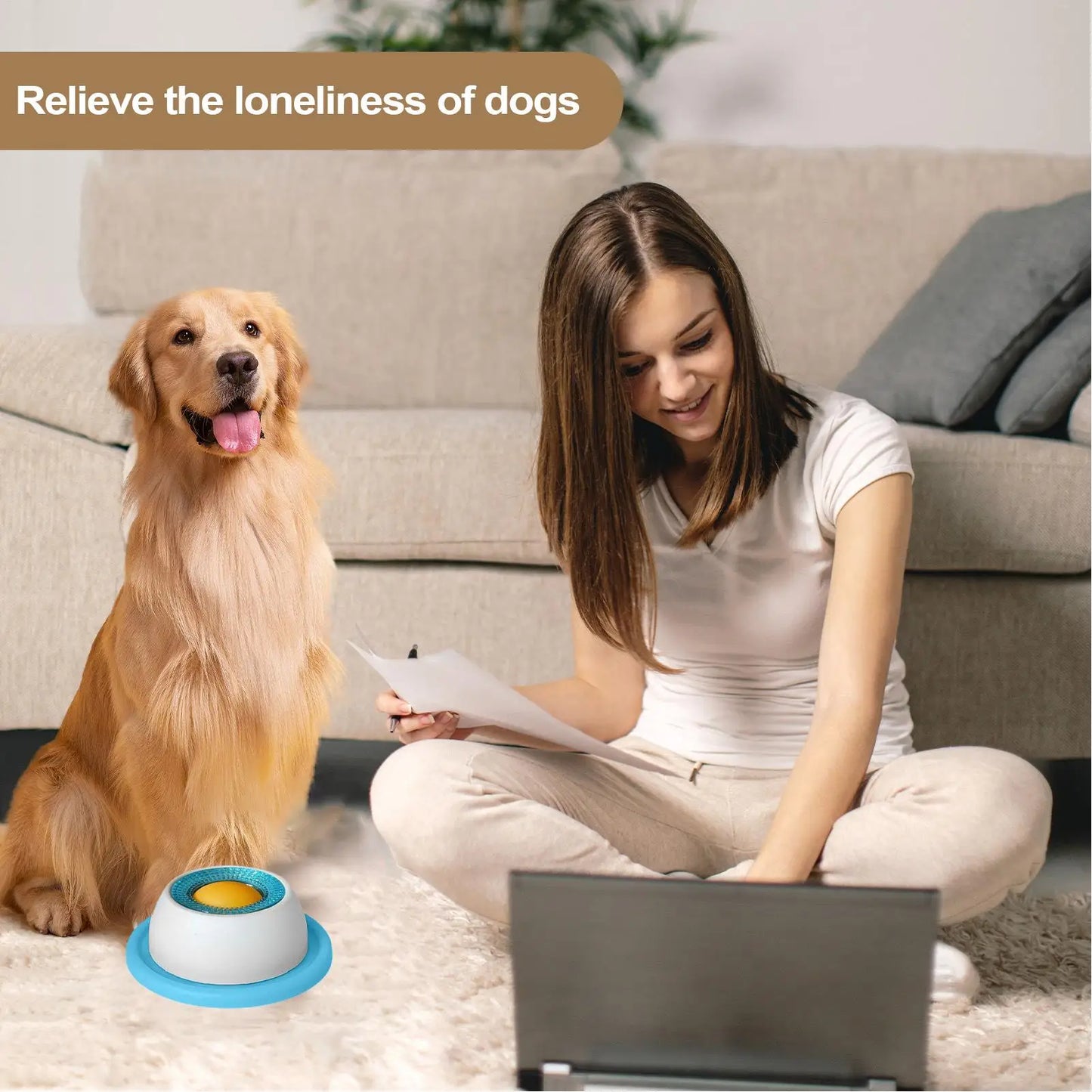 Slow Feeder Lick Bowl for Cats & Dogs