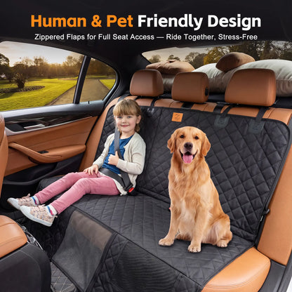 Waterproof Pet Car Hammock with Mesh Window