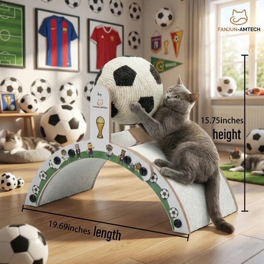 Cat Scratching Post with Soccer Ball