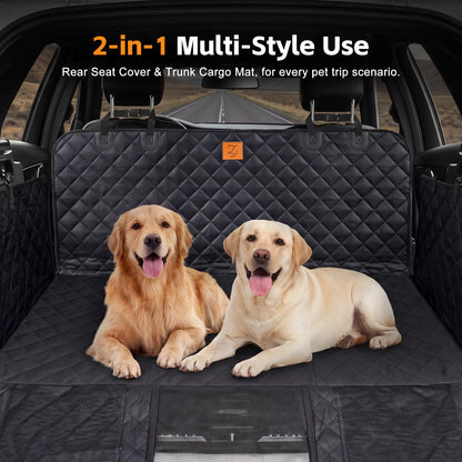 Waterproof Pet Car Hammock with Mesh Window